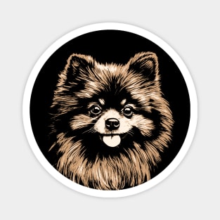 Cute Pomeranian Dog Magnet